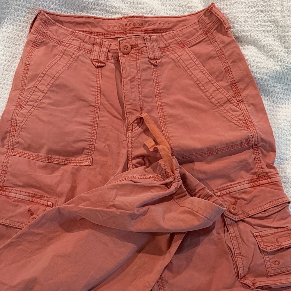 American Eagle Outfitters Rust Straight Leg Pants
